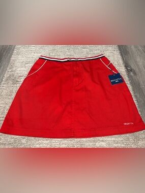 Regatta vtg Red A-Line Tennis Skort with Contrast Waistband size 8